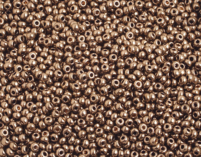 Czech Seed Beads 10/0 Metallic Brown Shades