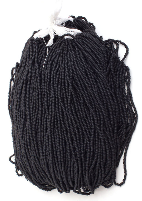 Czech Seed Beads 10/0 Opaque - Black/Grey Shades