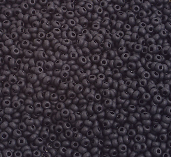 Czech Seed Beads 10/0 Opaque - Black/Grey Shades