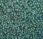 Czech Seed Beads 10/0 Transparent - Green Shades