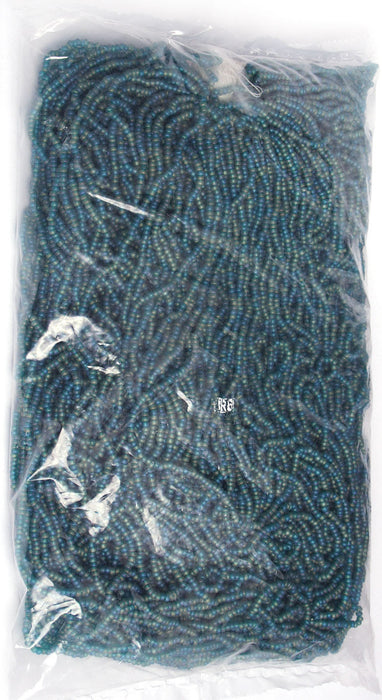 Czech Seed Beads 10/0 Transparent - Green Shades