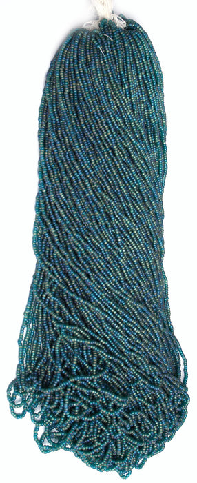 Czech Seed Beads 10/0 Transparent - Green Shades