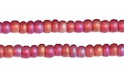 Czech Seed Beads 10/0 Transparent - Red Shades