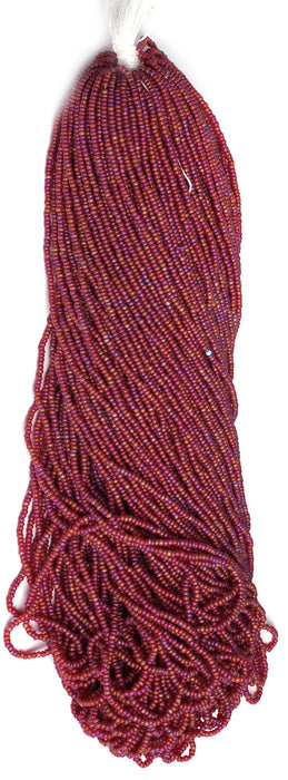 Czech Seed Beads 10/0 Transparent - Red Shades