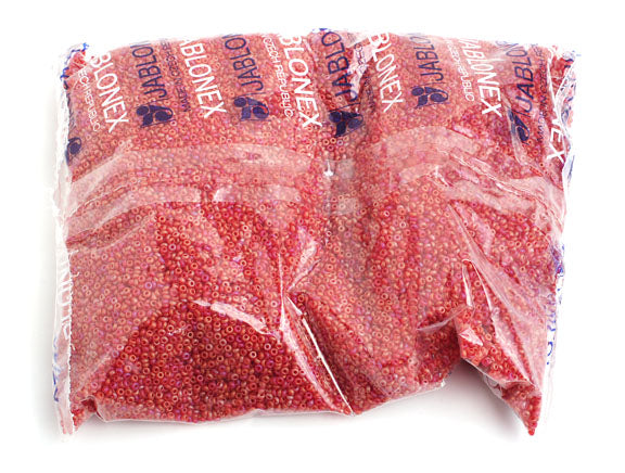 Czech Seed Beads 10/0 Transparent - Red Shades