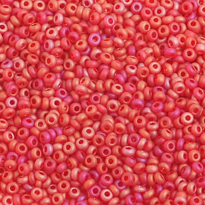 Czech Seed Beads 10/0 Transparent - Red Shades