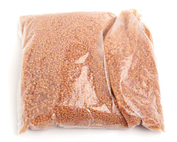 Czech Seed Beads 10/0 Transparent - Brown Shades