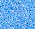 Czech Seed Beads 10/0 Transparent - Blue Shades