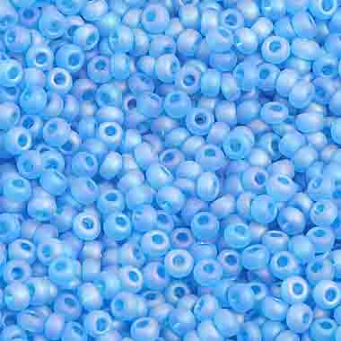 Czech Seed Beads 10/0 Transparent - Blue Shades