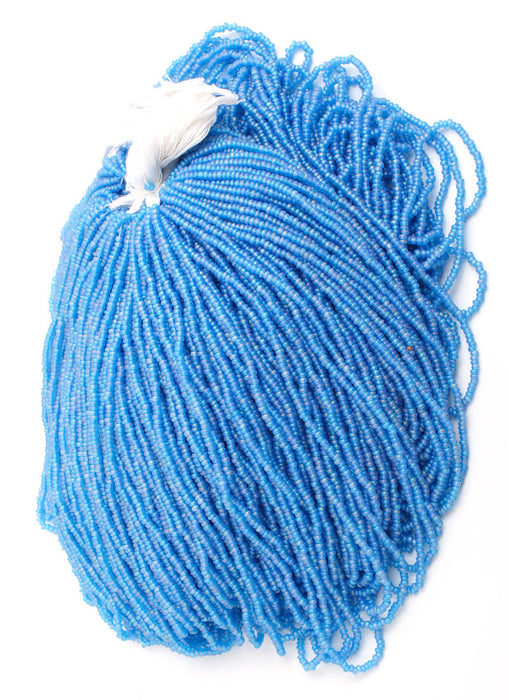 Czech Seed Beads 10/0 Transparent - Blue Shades