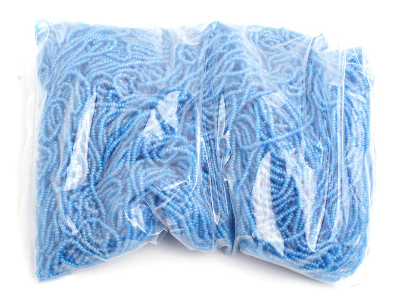 Czech Seed Beads 10/0 Transparent - Blue Shades