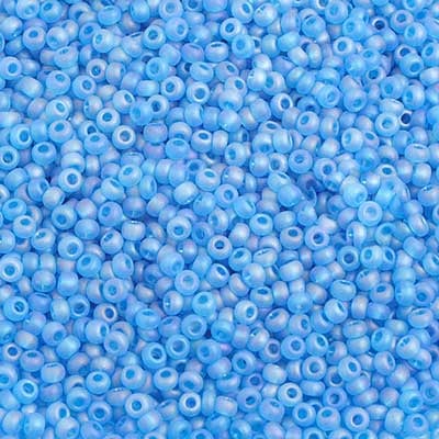 Czech Seed Beads 10/0 Transparent - Blue Shades