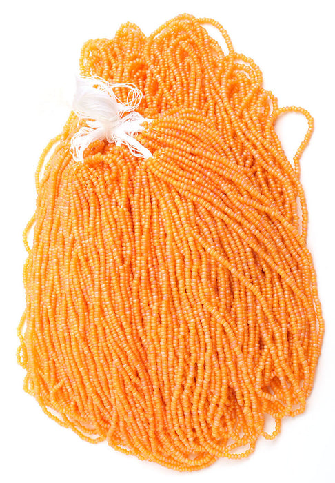 Czech Seed Beads 10/0 Transparent - Yellow/Orange Shades