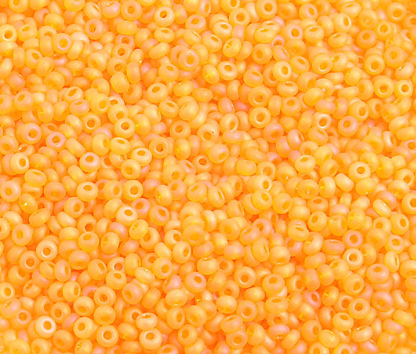 Czech Seed Beads 10/0 Transparent - Yellow/Orange Shades