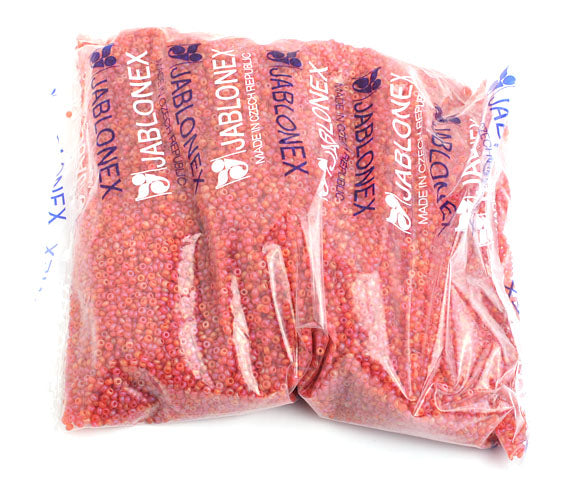 Czech Seed Beads 10/0 Transparent - Yellow/Orange Shades