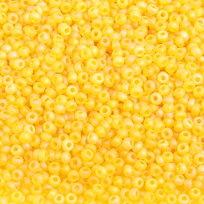 Czech Seed Beads 10/0 Transparent - Yellow/Orange Shades