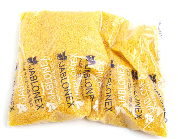 Czech Seed Beads 10/0 Transparent - Yellow/Orange Shades