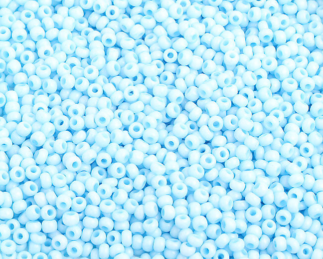 Czech Seed Beads 10/0 Opaque - Blue Shades