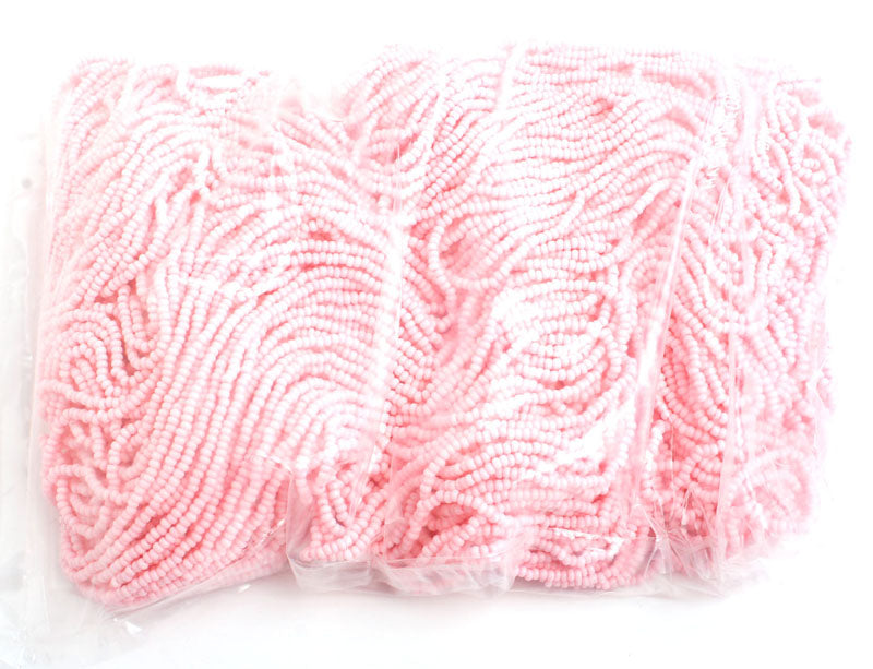 Czech Seed Beads 10/0 Opaque - Pink Shades