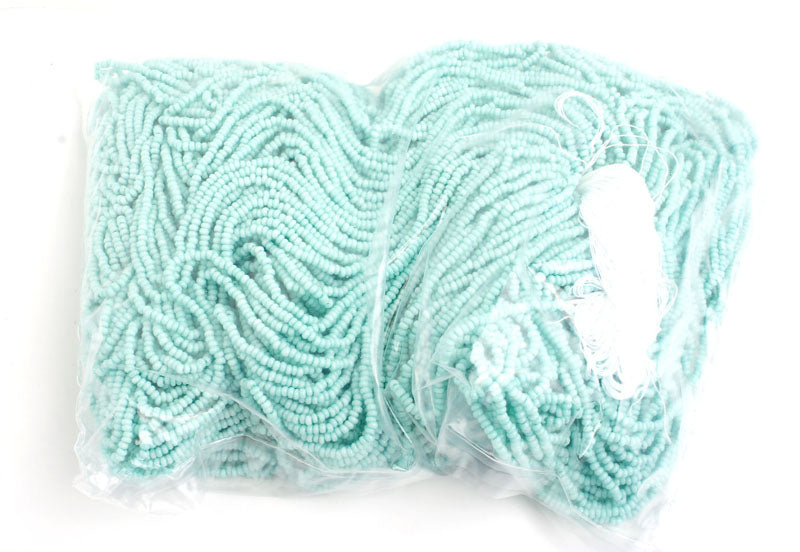 Czech Seed Beads 10/0 Opaque - Blue Shades