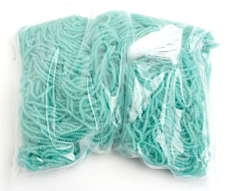 Czech Seed Beads 10/0 Opaque - Blue Shades