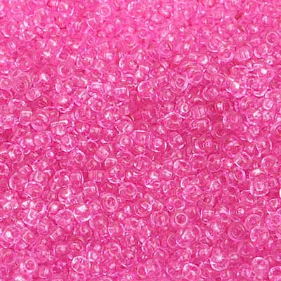 Czech Seed Beads 10/0 Transparent - Pink Shades