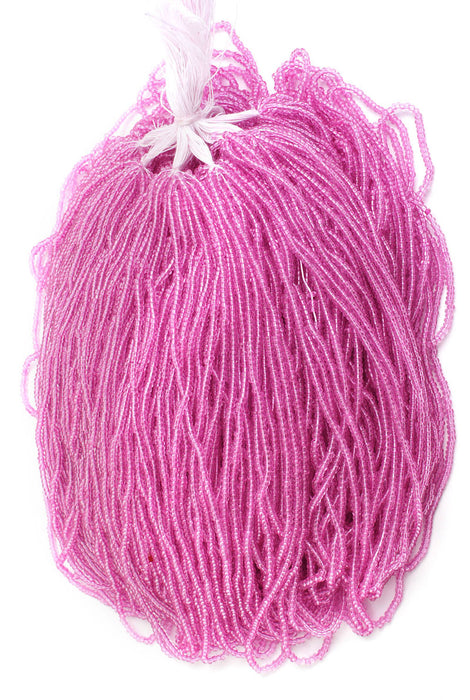 Czech Seed Beads 10/0 Transparent - Pink Shades