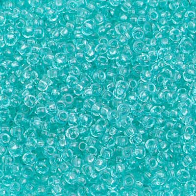 Czech Seed Beads 10/0 Transparent - Green Shades