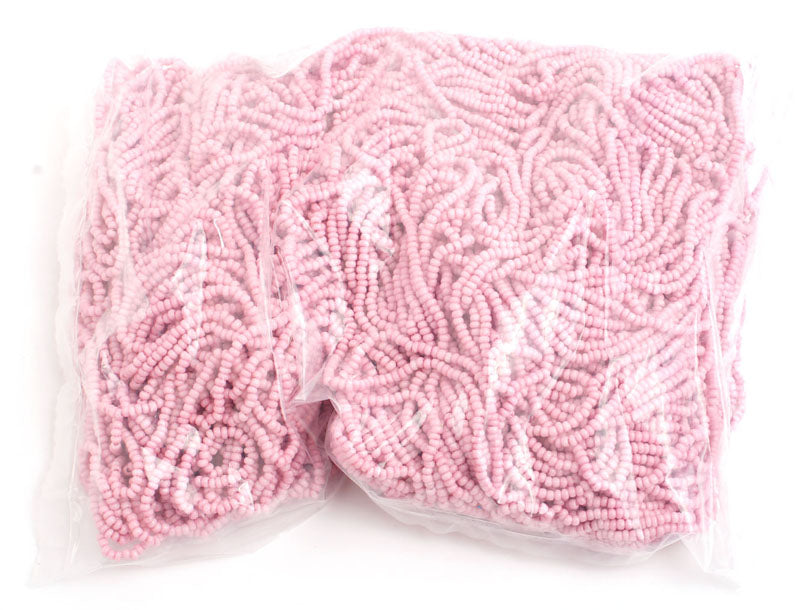 Czech Seed Beads 10/0 Opaque - Pink Shades