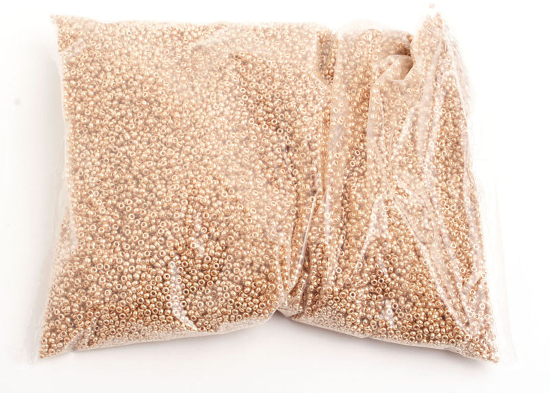 Czech Seed Beads 10/0 Metallic Gold/Copper Shades