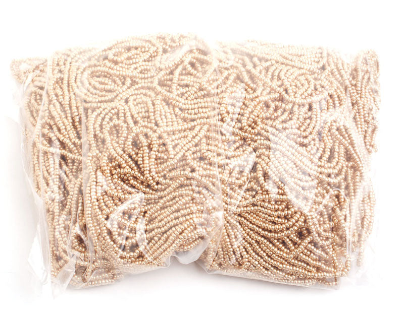 Czech Seed Beads 10/0 Metallic Gold/Copper Shades
