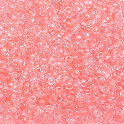 Czech Seed Beads 10/0 Transparent - Pink Shades