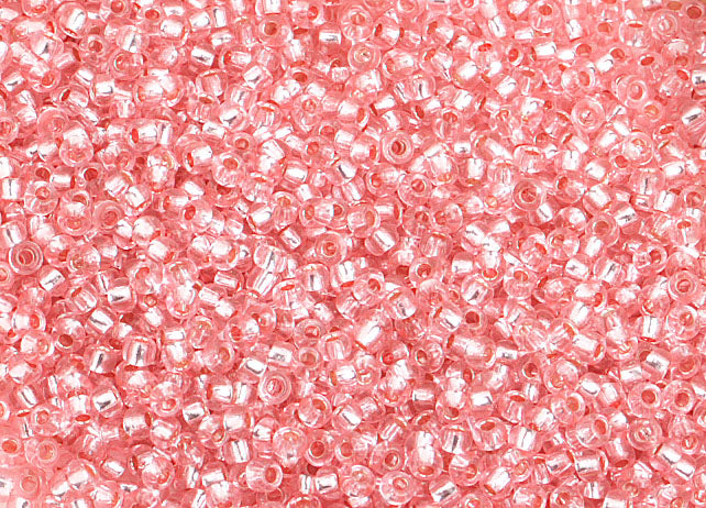 Czech Seed Beads 10/0 Silver Lined - Pink Shades