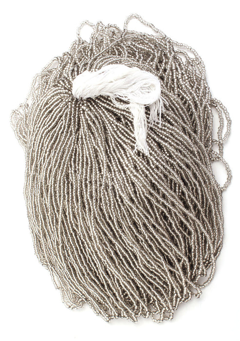 Czech Seed Beads 10/0 Silver Lined - Crystal/Multi Shades