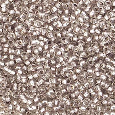 Czech Seed Beads 10/0 Silver Lined - Crystal/Multi Shades