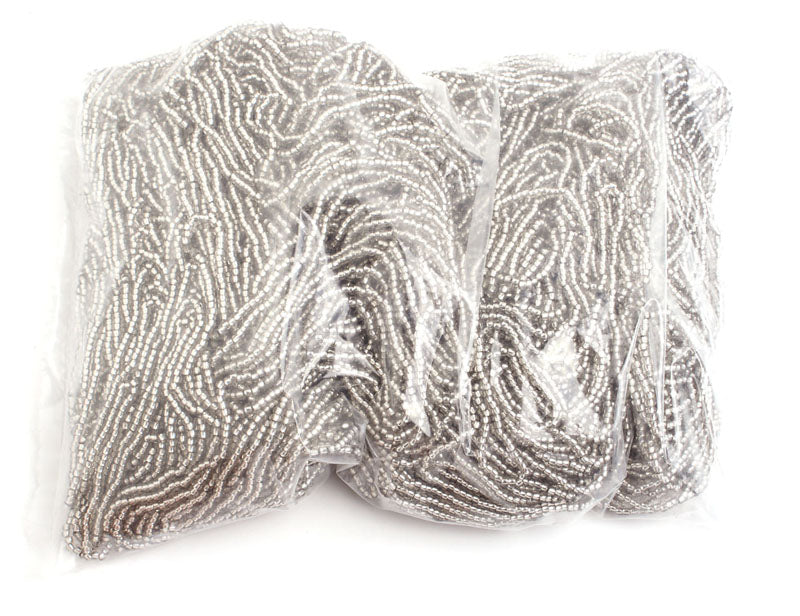 Czech Seed Beads 10/0 Silver Lined - Crystal/Multi Shades