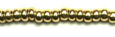 Czech Seed Beads 10/0 Metallic Gold/Copper Shades