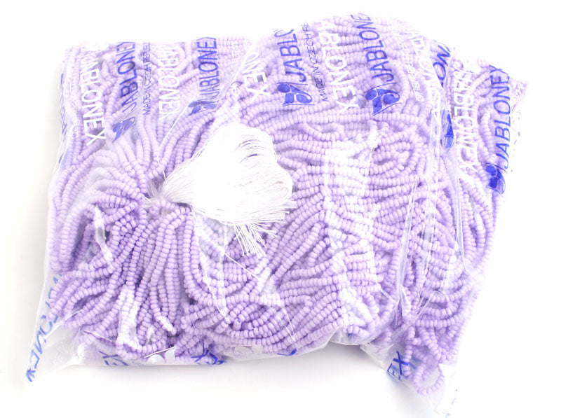 Czech Seed Beads 10/0 Opaque - Purple Shades