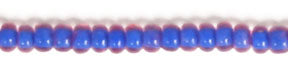 Czech Seed Beads 10/0 Color Lined Blue Shades