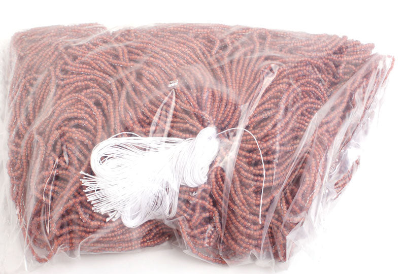 Czech Seed Beads 10/0 Color Lined Blue Shades