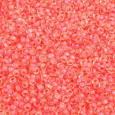 Czech Seed Beads 10/0 Color Lined Yellow/Orange Shades