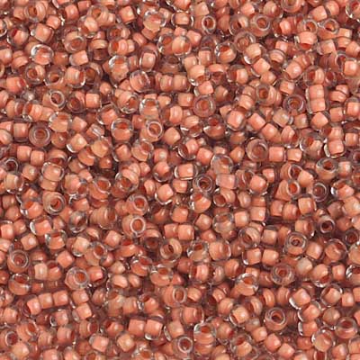 Czech Seed Beads 10/0 Color Lined Brown Shades
