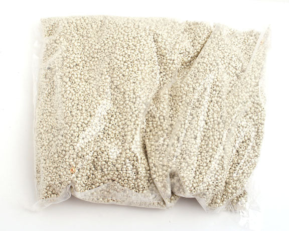 Czech Seed Beads 10/0 Metallic Silver Shades