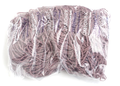 Czech Seed Beads 10/0 Color Lined Brown Shades