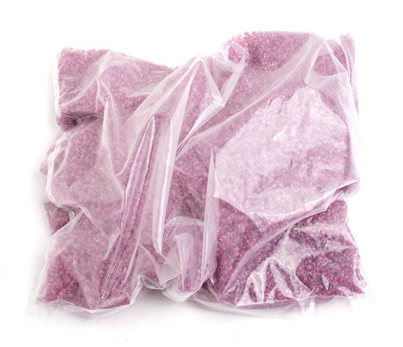 Czech Seed Beads 10/0 Color Lined Purple Shades