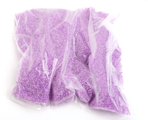 Czech Seed Beads 10/0 Color Lined Purple Shades