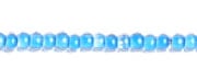 Czech Seed Beads 10/0 Color Lined Blue Shades
