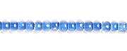 Czech Seed Beads 10/0 Color Lined Blue Shades