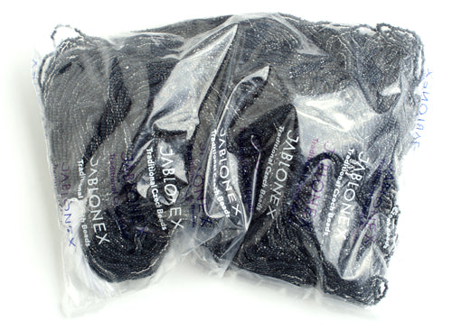 Czech Seed Beads 10/0 Color Lined Black/Grey Shades