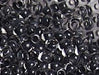 Czech Seed Beads 10/0 Color Lined Black/Grey Shades